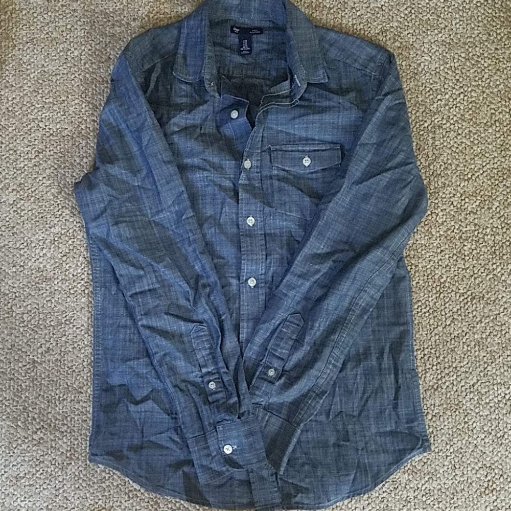 Mens chambray button down